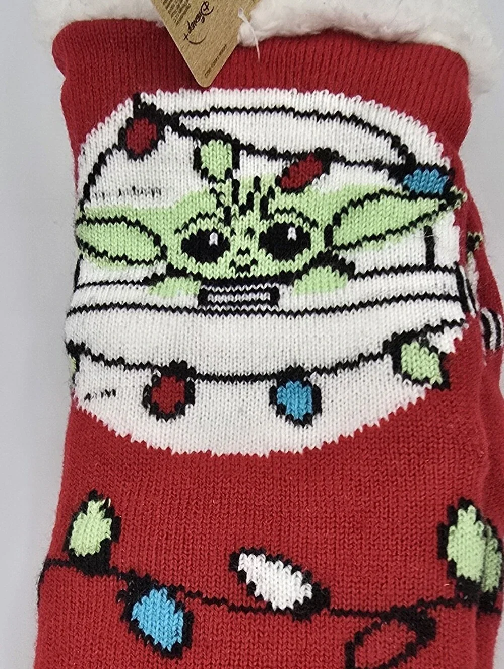 Star Wars - (NWT) The Mandalorian Grogu Baby Yoda Holiday Cozy Slipper Socks
